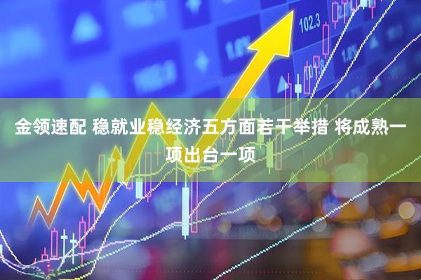 金领速配 稳就业稳经济五方面若干举措 将成熟一项出台一项